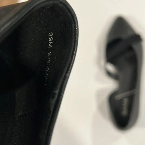 Sava- Anthropologie, black flat, pointed toe, 39 - Picture 5 of 7